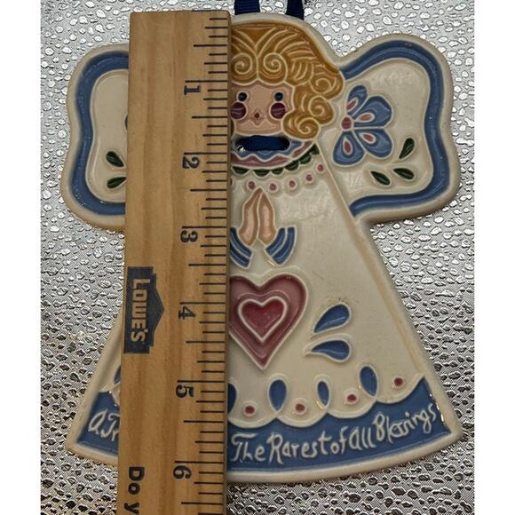 J. Duban Designs hanging Ceramic Angel 6.25" - "A True Friend...." Special Gifts - Picture 5 of 6
